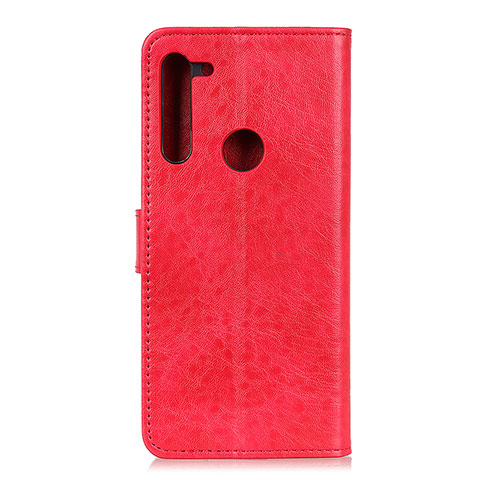 Funda de Cuero Cartera con Soporte Carcasa A04D para Motorola Moto One Fusion Plus Rojo