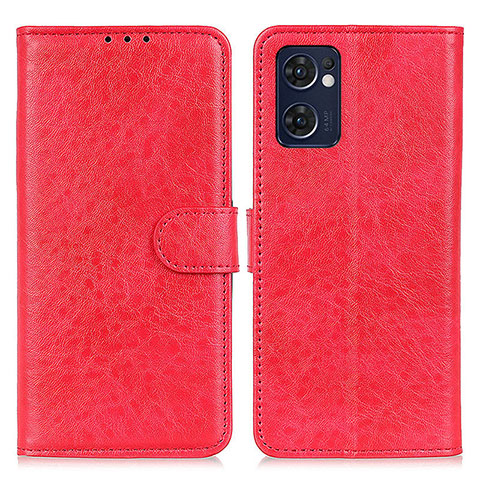 Funda de Cuero Cartera con Soporte Carcasa A04D para OnePlus Nord CE 2 5G Rojo