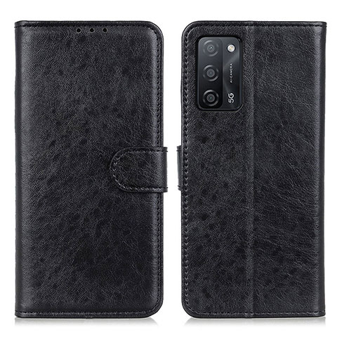 Funda de Cuero Cartera con Soporte Carcasa A04D para Oppo A53s 5G Negro