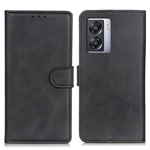 Funda de Cuero Cartera con Soporte Carcasa A04D para Oppo A56S 5G Negro