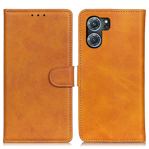 Funda de Cuero Cartera con Soporte Carcasa A04D para Oppo K10 5G Marron