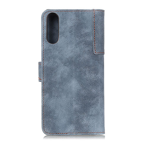 Funda de Cuero Cartera con Soporte Carcasa A04D para Samsung Galaxy A02 Azul