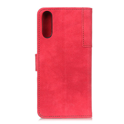 Funda de Cuero Cartera con Soporte Carcasa A04D para Samsung Galaxy A02 Rojo