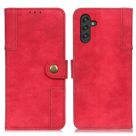 Funda de Cuero Cartera con Soporte Carcasa A04D para Samsung Galaxy A04s Rojo