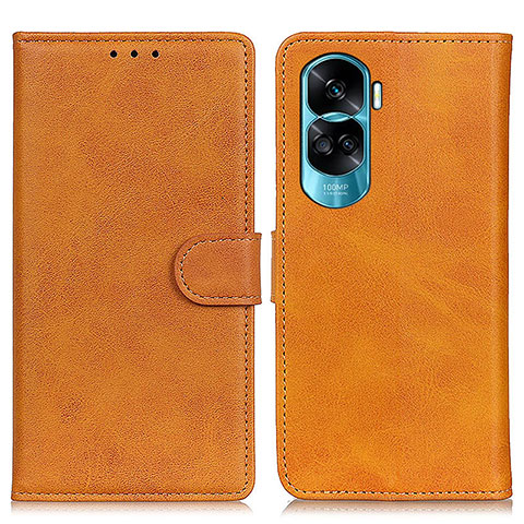 Funda de Cuero Cartera con Soporte Carcasa A05D para Huawei Honor 90 Lite 5G Marron