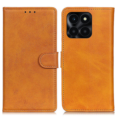 Funda de Cuero Cartera con Soporte Carcasa A05D para Huawei Honor X6a Marron