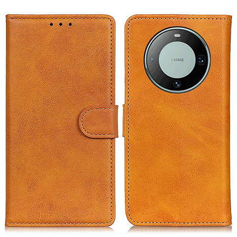 Funda de Cuero Cartera con Soporte Carcasa A05D para Huawei Mate 60 Marron