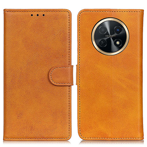 Funda de Cuero Cartera con Soporte Carcasa A05D para Huawei Nova Y91 Marron