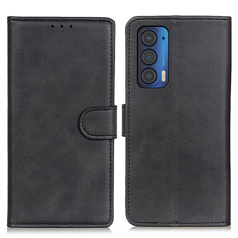 Funda de Cuero Cartera con Soporte Carcasa A05D para Motorola Moto Edge (2021) 5G Negro