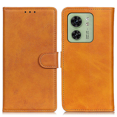 Funda de Cuero Cartera con Soporte Carcasa A05D para Motorola Moto Edge (2023) 5G Marron