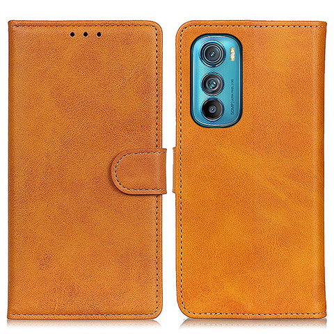 Funda de Cuero Cartera con Soporte Carcasa A05D para Motorola Moto Edge 30 5G Marron