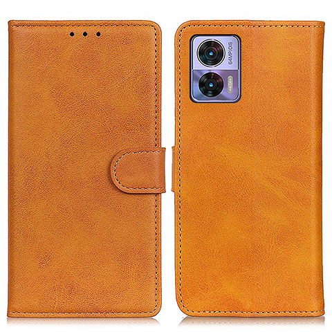 Funda de Cuero Cartera con Soporte Carcasa A05D para Motorola Moto Edge 30 Lite 5G Marron