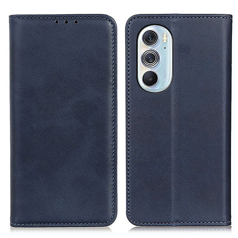 Funda de Cuero Cartera con Soporte Carcasa A05D para Motorola Moto Edge 30 Pro 5G Azul