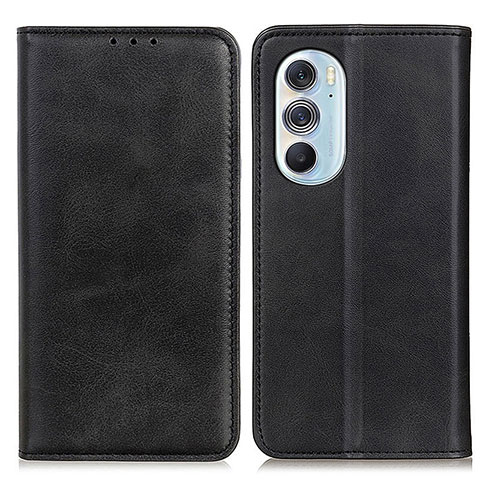 Funda de Cuero Cartera con Soporte Carcasa A05D para Motorola Moto Edge Plus (2022) 5G Negro