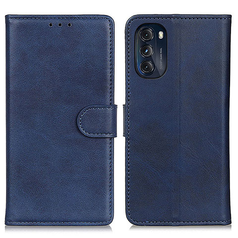 Funda de Cuero Cartera con Soporte Carcasa A05D para Motorola Moto G 5G (2022) Azul