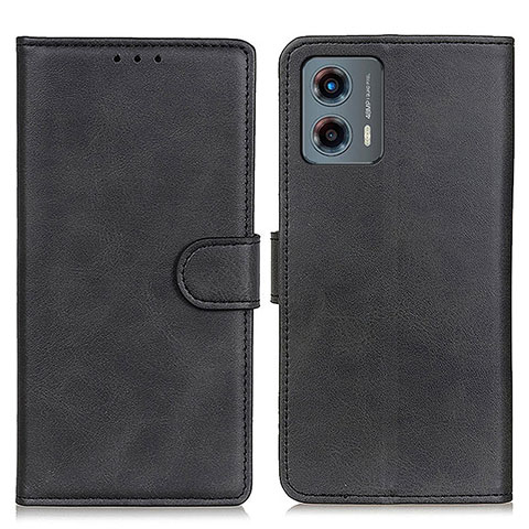 Funda de Cuero Cartera con Soporte Carcasa A05D para Motorola Moto G 5G (2023) Negro