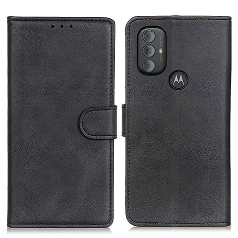 Funda de Cuero Cartera con Soporte Carcasa A05D para Motorola Moto G Play (2023) Negro