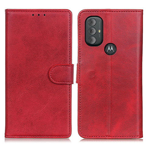 Funda de Cuero Cartera con Soporte Carcasa A05D para Motorola Moto G Play Gen 2 Rojo