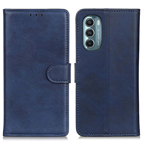 Funda de Cuero Cartera con Soporte Carcasa A05D para Motorola Moto G Stylus (2022) 4G Azul