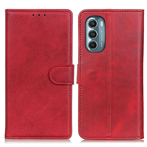 Funda de Cuero Cartera con Soporte Carcasa A05D para Motorola Moto G Stylus (2022) 4G Rojo