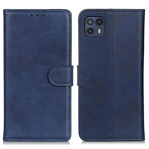 Funda de Cuero Cartera con Soporte Carcasa A05D para Motorola Moto G50 5G Azul