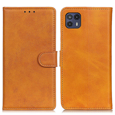 Funda de Cuero Cartera con Soporte Carcasa A05D para Motorola Moto G50 5G Marron