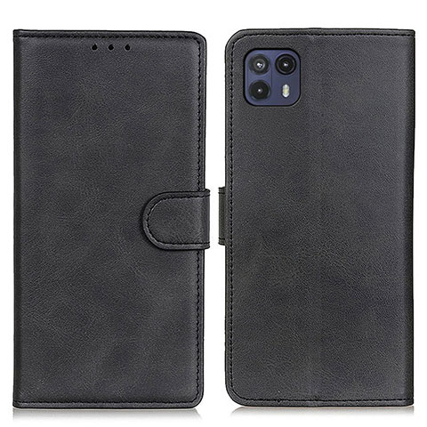 Funda de Cuero Cartera con Soporte Carcasa A05D para Motorola Moto G50 5G Negro