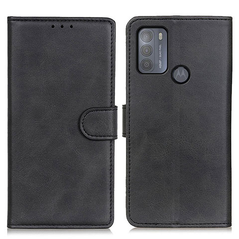 Funda de Cuero Cartera con Soporte Carcasa A05D para Motorola Moto G50 Negro