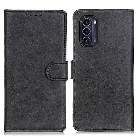 Funda de Cuero Cartera con Soporte Carcasa A05D para Motorola Moto G52j 5G Negro