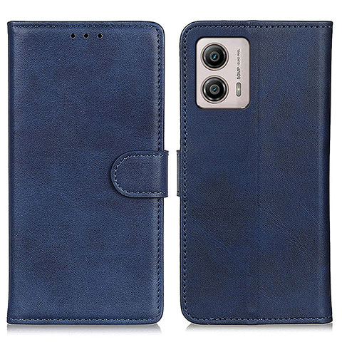 Funda de Cuero Cartera con Soporte Carcasa A05D para Motorola Moto G53 5G Azul