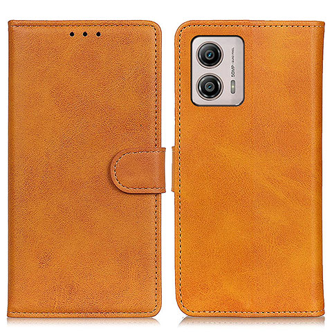 Funda de Cuero Cartera con Soporte Carcasa A05D para Motorola Moto G53j 5G Marron