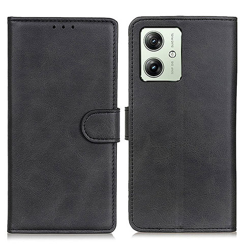 Funda de Cuero Cartera con Soporte Carcasa A05D para Motorola Moto G54 5G Negro