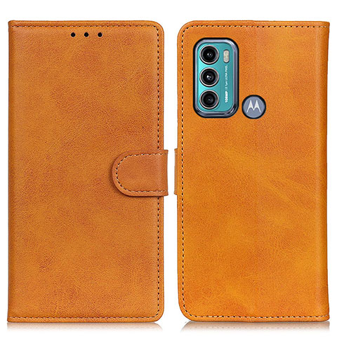 Funda de Cuero Cartera con Soporte Carcasa A05D para Motorola Moto G60 Marron