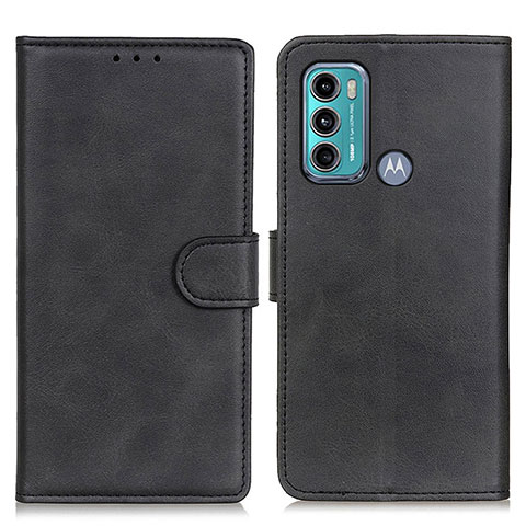 Funda de Cuero Cartera con Soporte Carcasa A05D para Motorola Moto G60 Negro