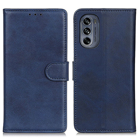 Funda de Cuero Cartera con Soporte Carcasa A05D para Motorola Moto G62 5G Azul