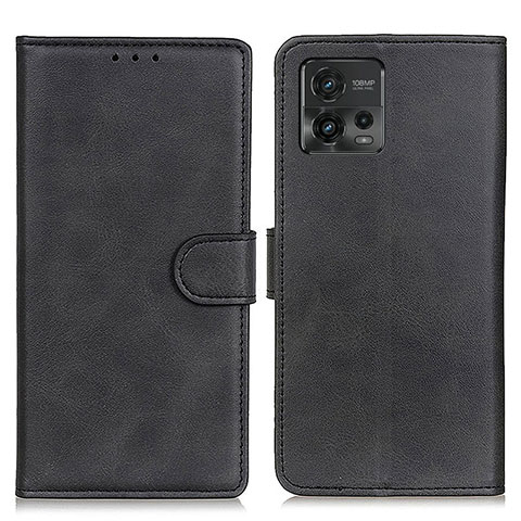 Funda de Cuero Cartera con Soporte Carcasa A05D para Motorola Moto G72 Negro