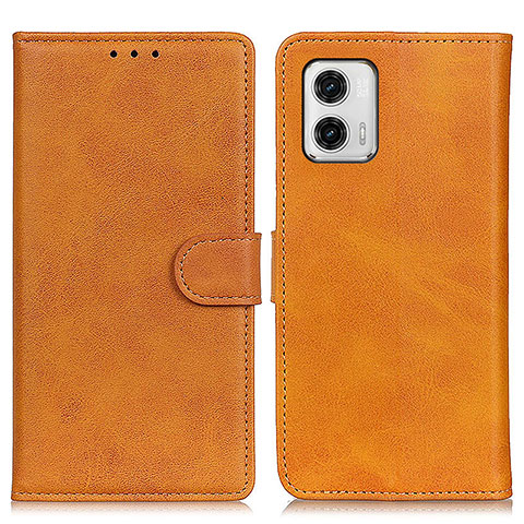 Funda de Cuero Cartera con Soporte Carcasa A05D para Motorola Moto G73 5G Marron