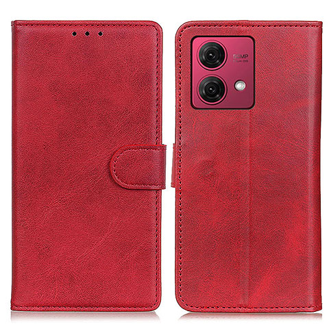 Funda de Cuero Cartera con Soporte Carcasa A05D para Motorola Moto G84 5G Rojo