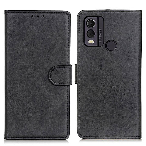 Funda de Cuero Cartera con Soporte Carcasa A05D para Nokia C22 Negro