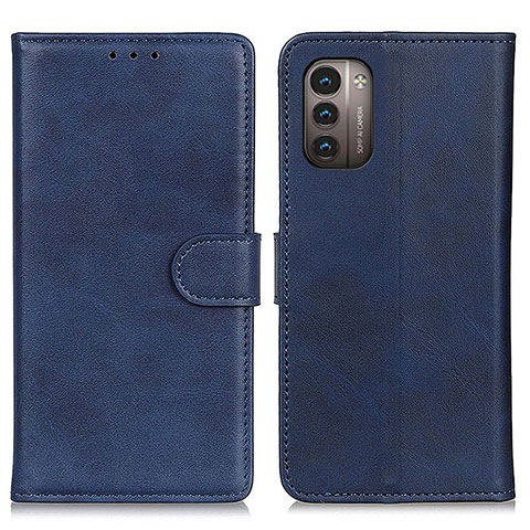 Funda de Cuero Cartera con Soporte Carcasa A05D para Nokia G21 Azul