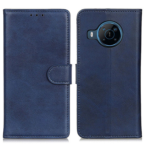 Funda de Cuero Cartera con Soporte Carcasa A05D para Nokia X100 5G Azul