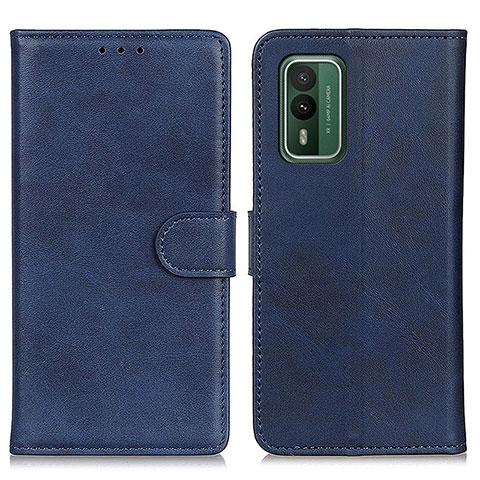 Funda de Cuero Cartera con Soporte Carcasa A05D para Nokia XR21 Azul