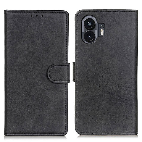 Funda de Cuero Cartera con Soporte Carcasa A05D para Nothing Phone 2 Negro