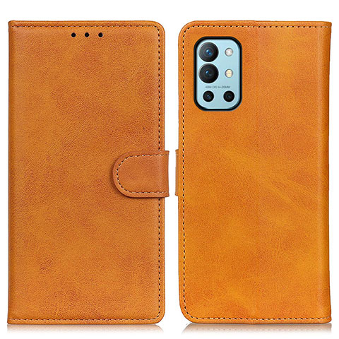 Funda de Cuero Cartera con Soporte Carcasa A05D para OnePlus 9R 5G Marron