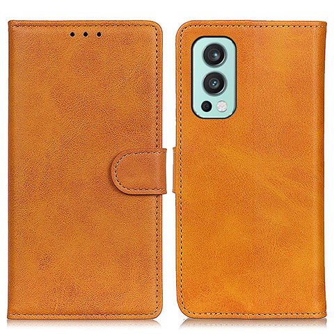 Funda de Cuero Cartera con Soporte Carcasa A05D para OnePlus Nord 2 5G Marron