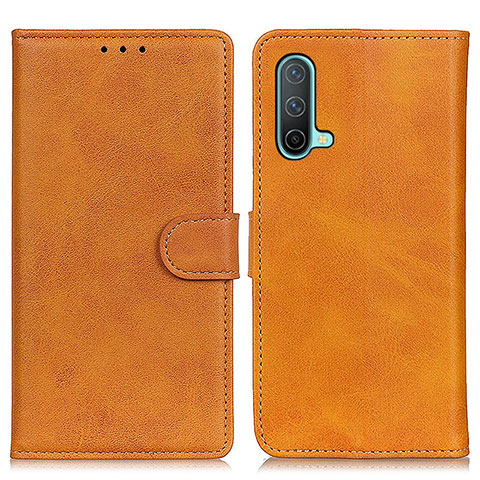 Funda de Cuero Cartera con Soporte Carcasa A05D para OnePlus Nord CE 5G Marron