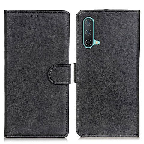 Funda de Cuero Cartera con Soporte Carcasa A05D para OnePlus Nord CE 5G Negro