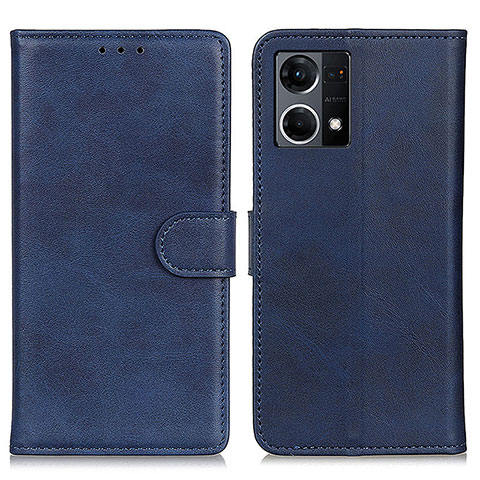 Funda de Cuero Cartera con Soporte Carcasa A05D para Oppo F21s Pro 4G Azul