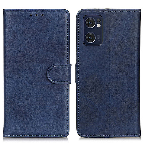 Funda de Cuero Cartera con Soporte Carcasa A05D para Oppo Find X5 Lite 5G Azul