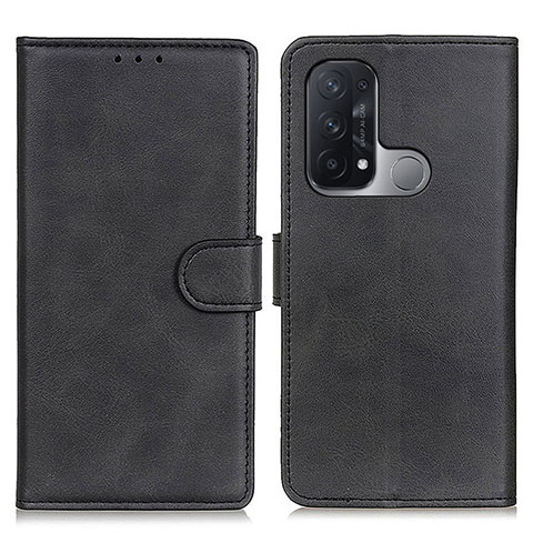 Funda de Cuero Cartera con Soporte Carcasa A05D para Oppo Reno5 A Negro